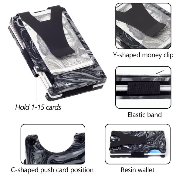 ✨✨XFBouti Upgraded Colored Men's Money Clip Minimalist Slim Wallet - Picture 6 of 7